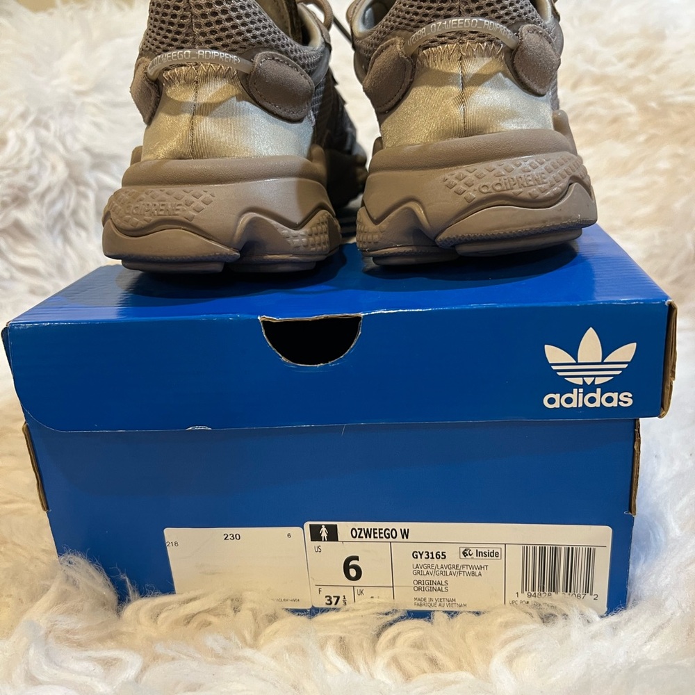 Adidas Gray Sneakers with Chunky Sole and Breathable Mesh